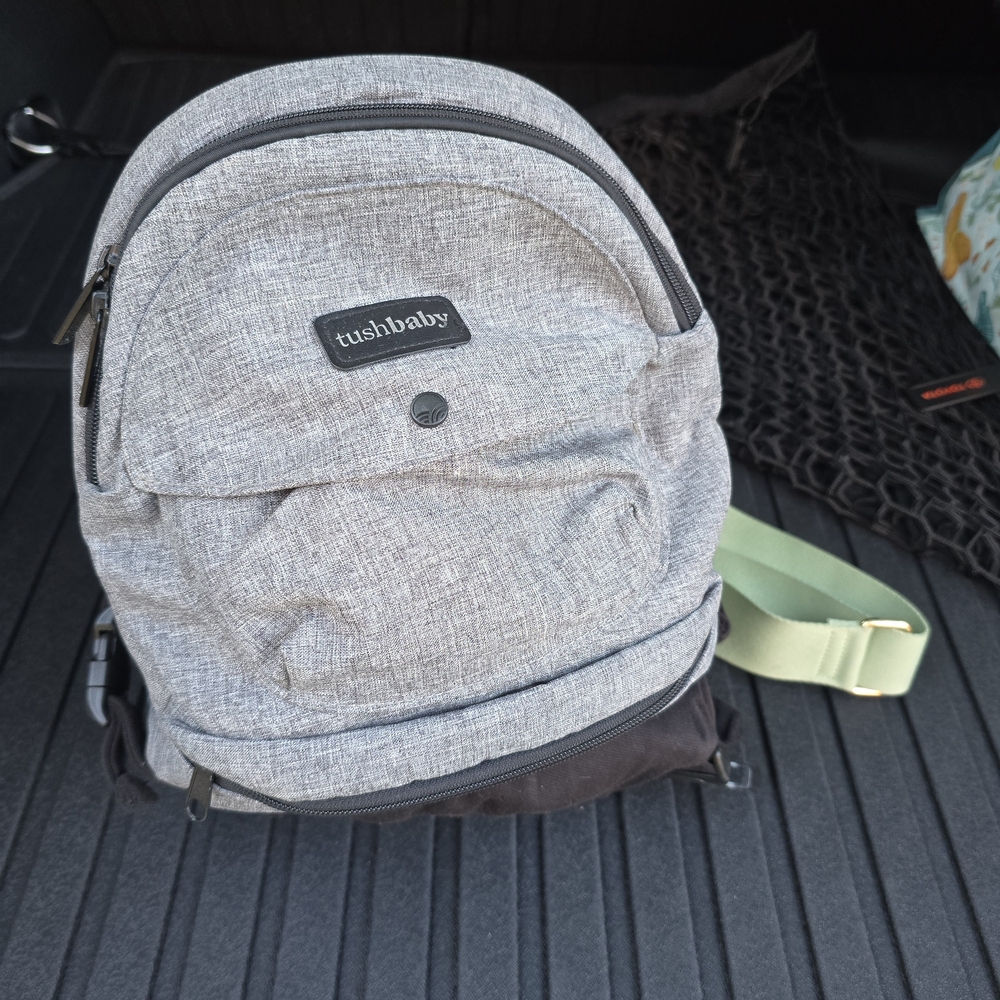 Tushbaby Gray and Black Men's Backpack